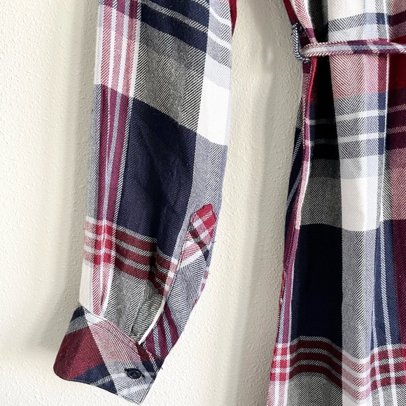 Rails Nadine Plaid Flannel Dress Size Small - Picture 8 of 16